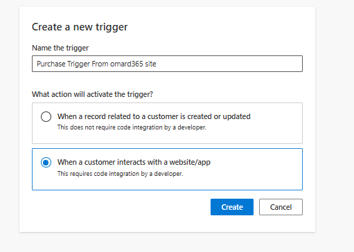 Create your custom trigger